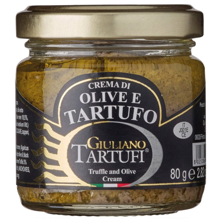Giuliano Tartufi Crema di Olive e Tartufo Creme mit Oliven und Trüffel Italien (6 x 80g) - Versanel - 