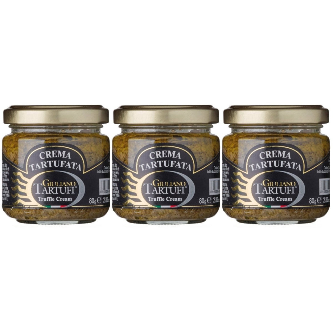 Giuliano Tartufi Crema Tartufata Trüffelcreme Italien (3 x 80g) - Versanel - 