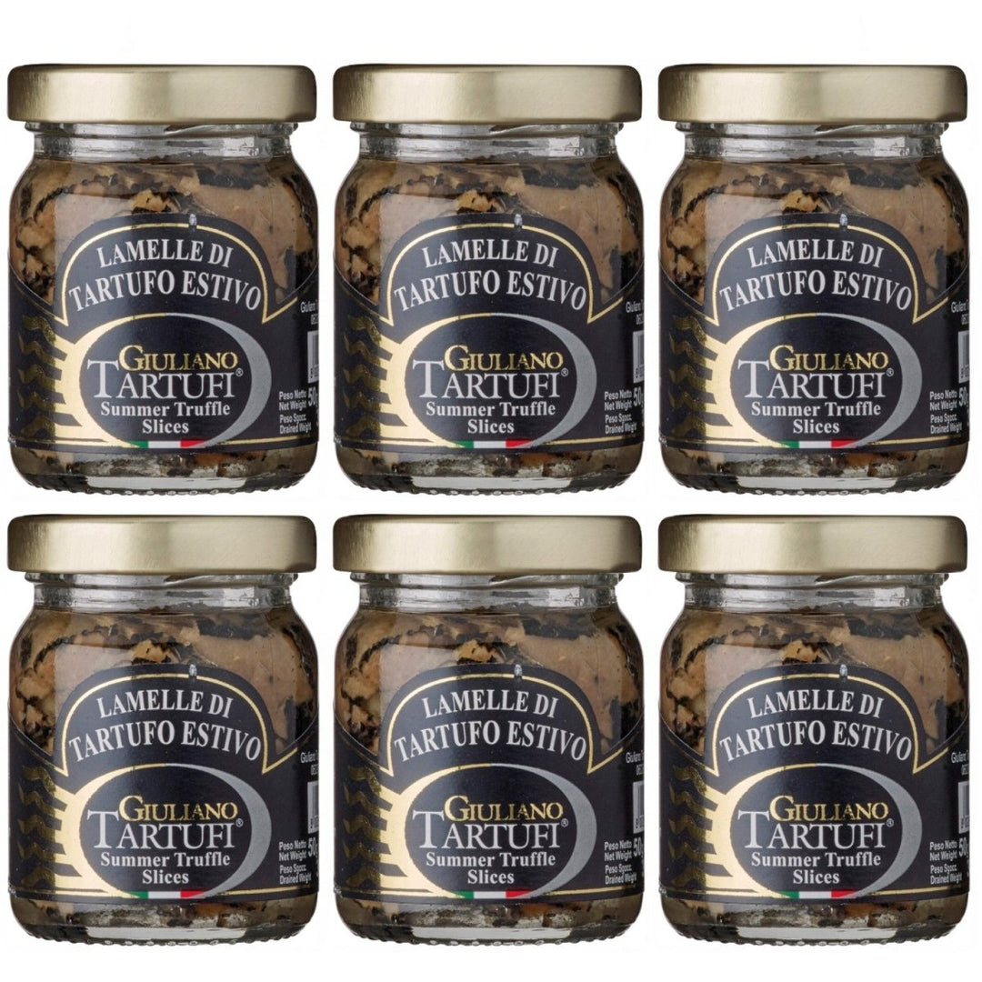 Giuliano Tartufi Lamelle di Tartufo Estivo Lamellen von Sommertrüffeln Italien (6 x 50 g) - Versanel - 
