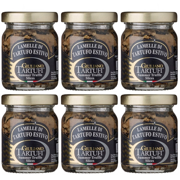 Giuliano Tartufi Lamelle di Tartufo Estivo Lamellen von Sommertrüffeln Italien (6 x 50 g) - Versanel - 