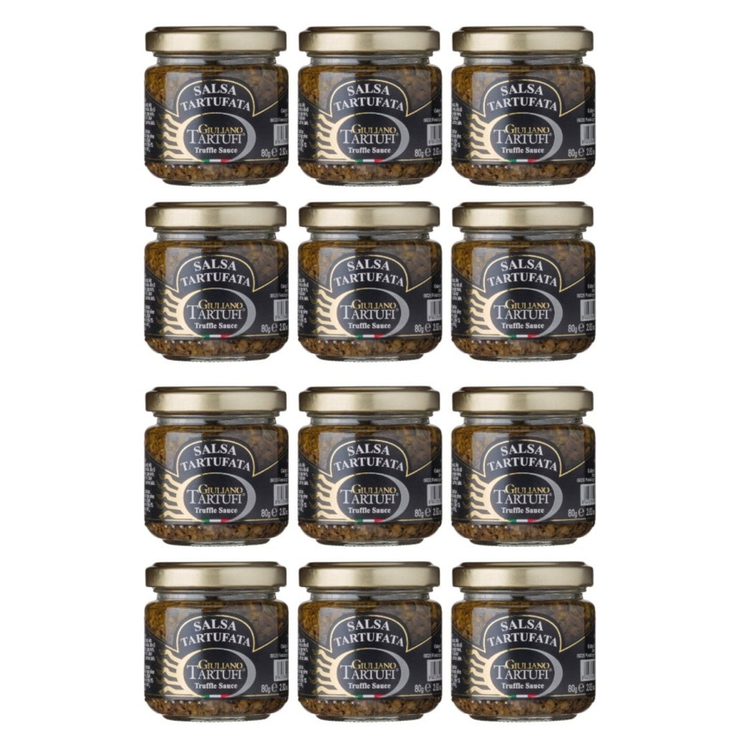 Giuliano Tartufi Salsa Tartufata Trüffelsauce Italien (12 x 80g) - Versanel - 