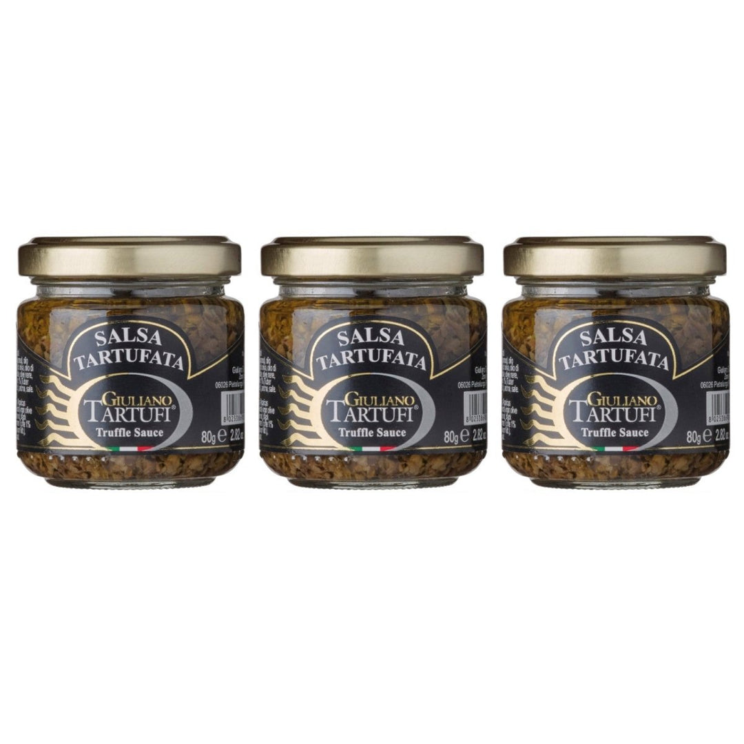 Giuliano Tartufi Salsa Tartufata Trüffelsauce Italien (3 x 80g) - Versanel - 