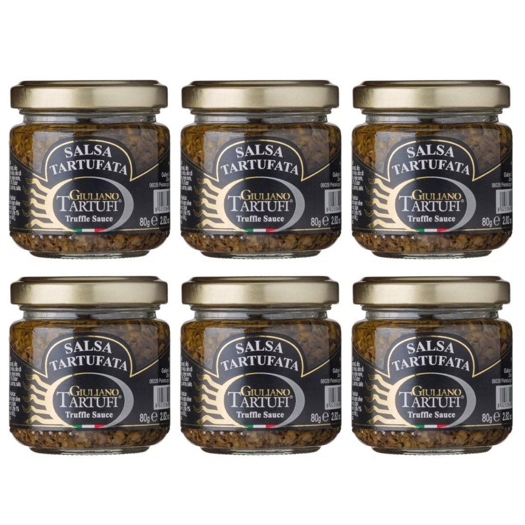 Giuliano Tartufi Salsa Tartufata Trüffelsauce Italien (6 x 80g) - Versanel - 
