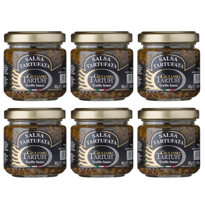 Giuliano Tartufi Salsa Tartufata Trüffelsauce Italien (6 x 80g) - Versanel - 