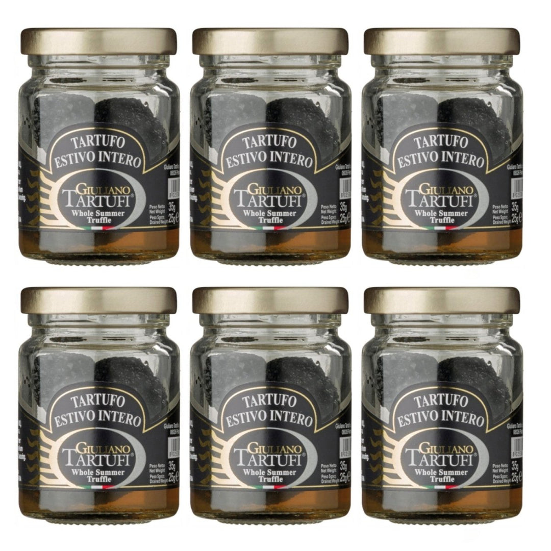 Giuliano Tartufi Tartufo Estivo Intero Ganzer Sommertrüffel Italien (6 x 35g) - Versanel - 