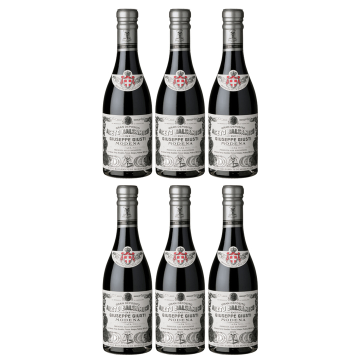 Giuseppe Giusti Aceto Balsamico Giusti 'Il Profumato' Balsamessig aus Modena, ca. 6 Jahre gereift Italien (6 x 0,25l) - Versanel - Lebensmittel