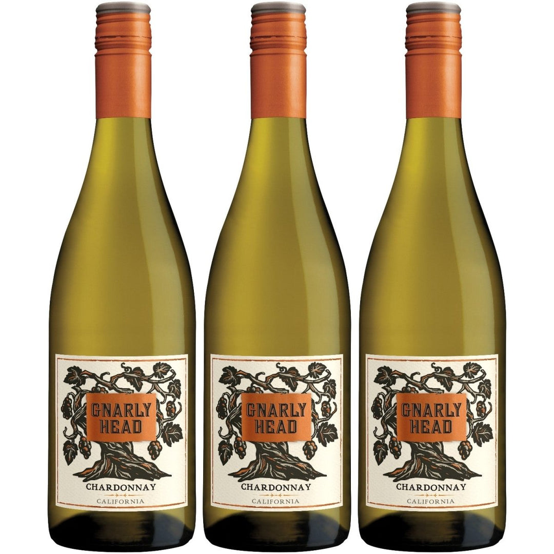 Gnarly Head Chardonnay Weisswein Weiss trocken USA (3 x 0.75 l) - Versanel -