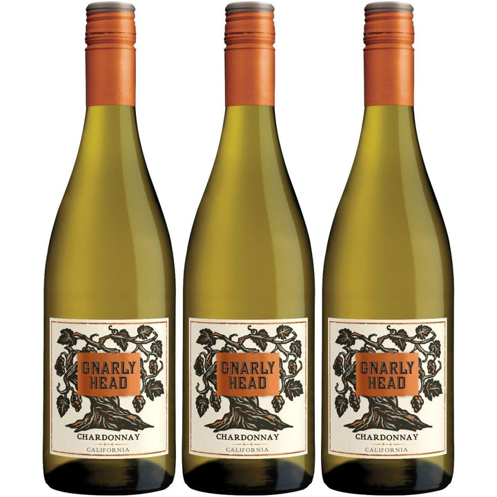 Gnarly Head Chardonnay Weisswein Weiss trocken USA (3 x 0.75 l) - Versanel -