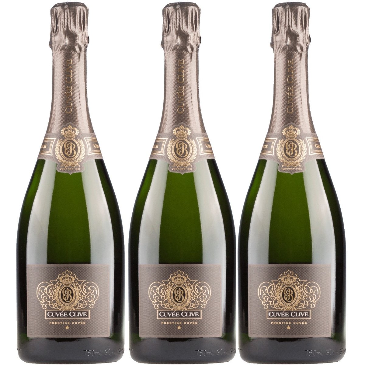 Graham Beck MCC Brut Cuvée Clive Schaumwein weiß Südafrika (3 x 0,75l) - Versanel - 