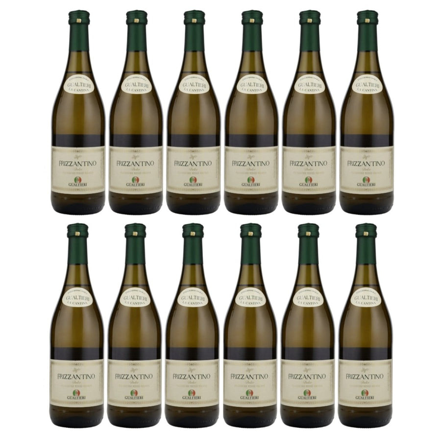 Gualtieri Frizzantino Bianco Dolce Weiss Perlwein Weisswein Italien (12 x 0,75l) - Versanel - 