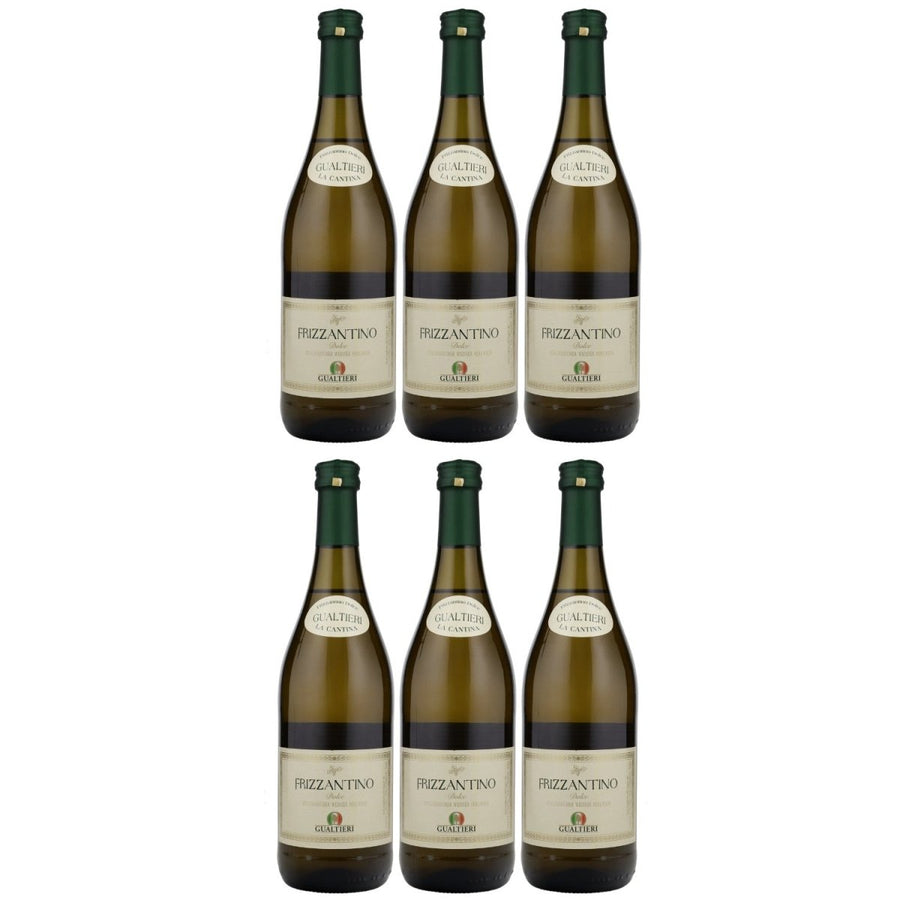 Gualtieri Frizzantino Bianco Dolce Weiss Perlwein Weisswein Italien (6 x 0,75l) - Versanel - 