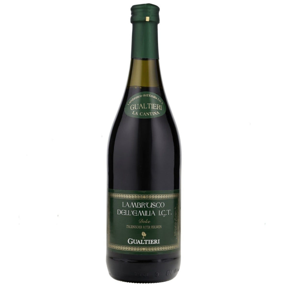 Gualtieri Lambrusco Dell Emilia Süss Dolce I.G.T. Roter Perlwein Rotwein Italien (12 x 0,75l) - Versanel - 