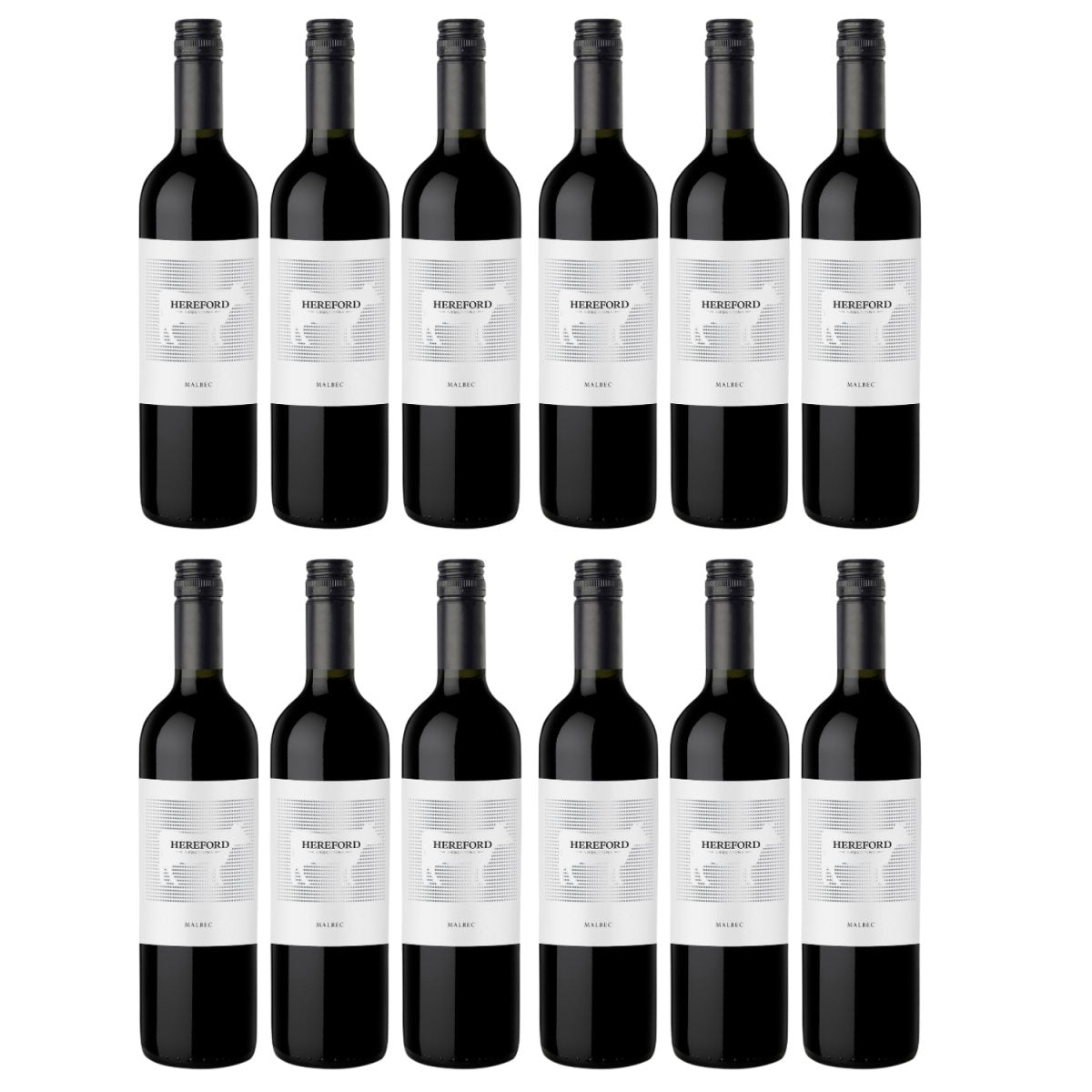 Hereford Malbec Rotwein veganer Wein trocken Argentinien (12 x 0.75l) - Versanel - Wein