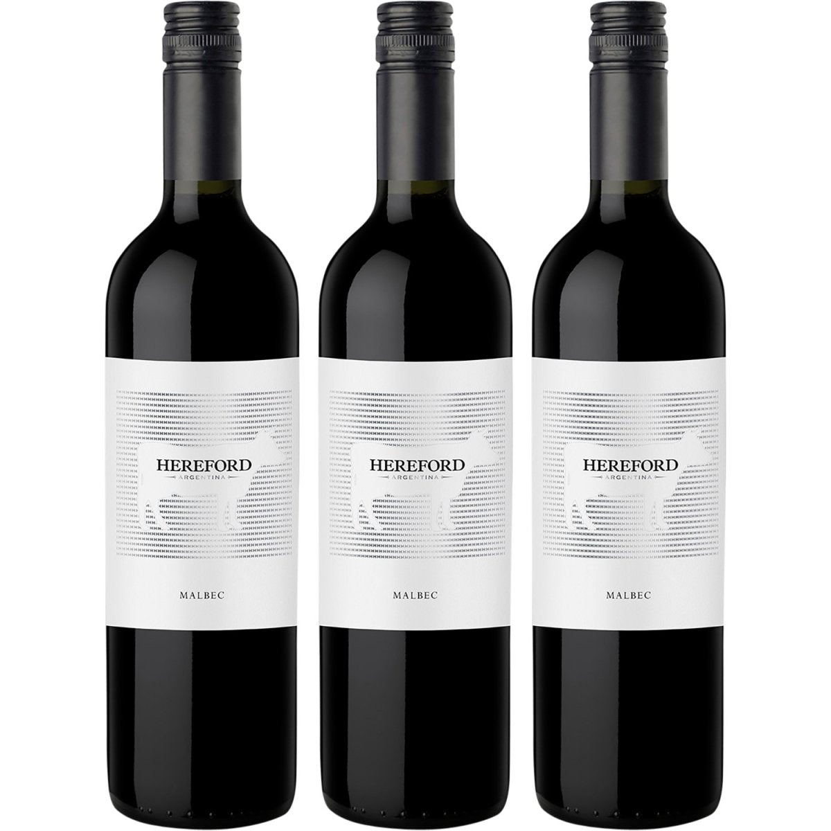 Hereford Malbec Rotwein veganer Wein trocken Argentinien (3 x 0.75l) - Versanel - Wein