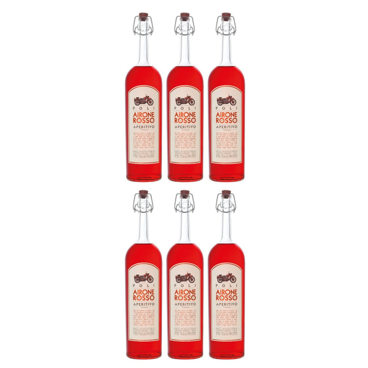 Jacopo Poli Airone Rosso Aperitivo Likör Rot Italien (6 x 0,7l) - Versanel - Spirituose