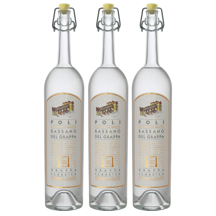Jacopo Poli Bassano Classica Grappa Italien (3 x 0,5l) - Versanel - Spirituose