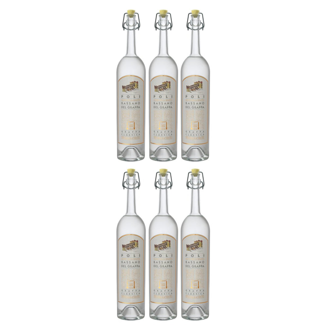 Jacopo Poli Bassano Classica Grappa Italien (6 x 0,5l) - Versanel - Spirituose