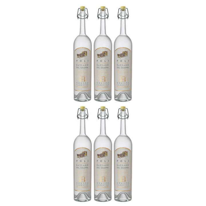 Jacopo Poli Bassano Classica Grappa Italien (6 x 0,5l) - Versanel - Spirituose