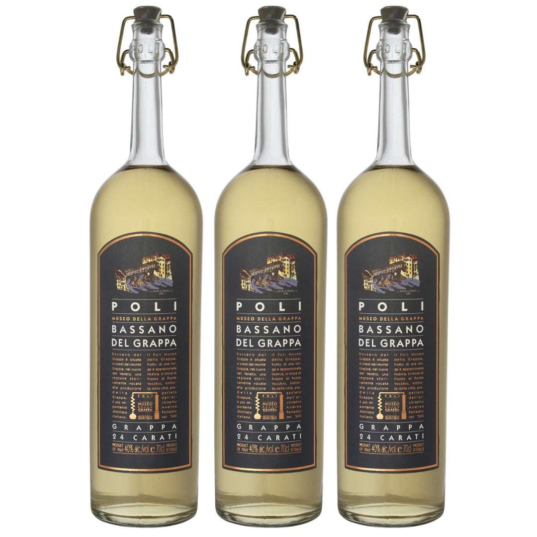 Jacopo Poli POLI Bassano Del Grappa 24 carati Italien (3 x 0,7l) - Versanel - Spirituose