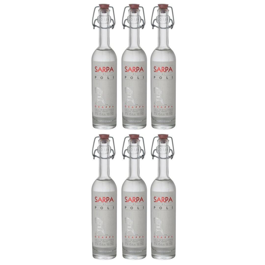Jacopo Poli Sarpa di Poli Baby Grappa Italien (6 x 0,1l) - Versanel - Spirituose