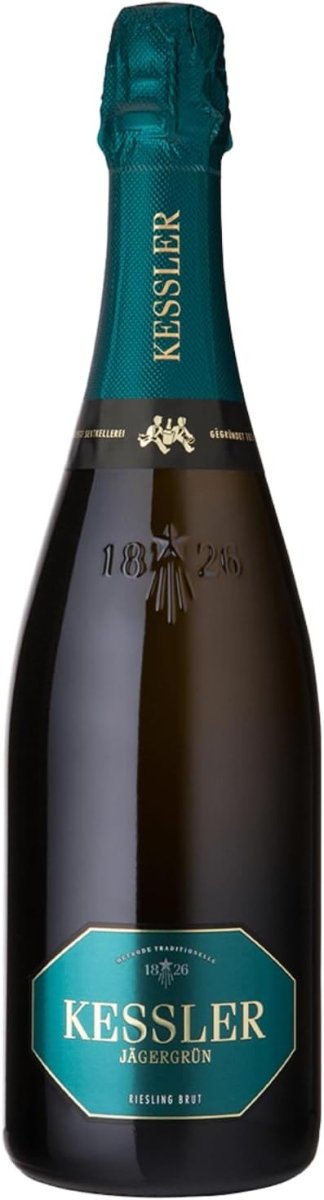 Kessler Sekt Hochgewächs Jägergrün Riesling Brut Schaumwein weiss trocken Deutschland (3 x 0,75l) - Versanel - 