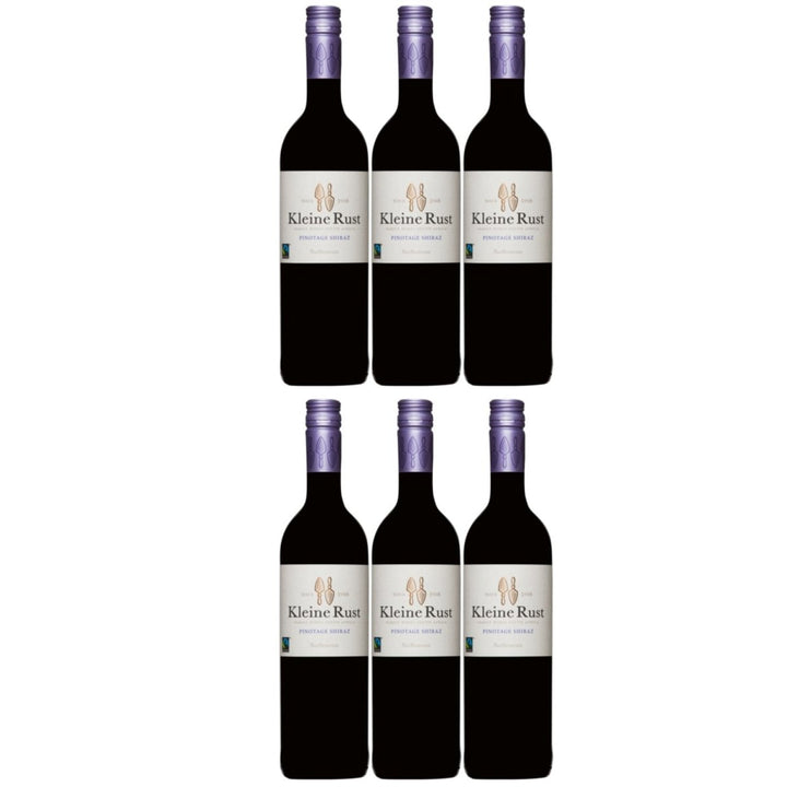 Kleine Rust Pinotage Shiraz Stellenbosch Rotwein südafrikanischer Wein trocken Südafrika (6 x 0.75l) - Versanel - Wein