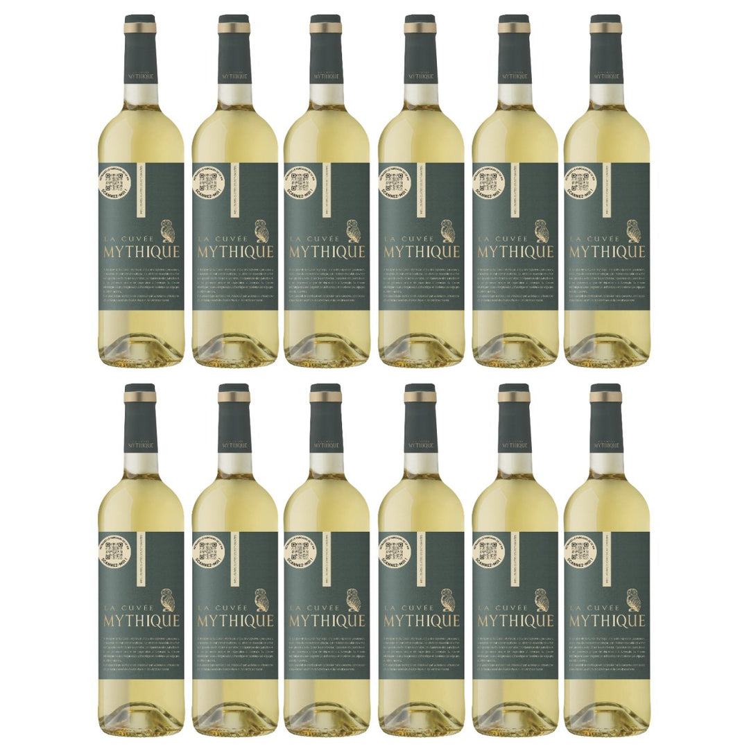 La Cuvée Mythique Blanc Weißwein Wein Trocken Pays d'Oc Frankreich (12 x 0,75l) - Versanel - Wein