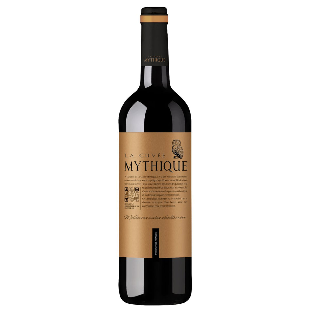 La Cuvée Mythique Rouge Rotwein Wein Trocken Pays d'Oc Frankreich (12 x 0,75l) - Versanel - Wein