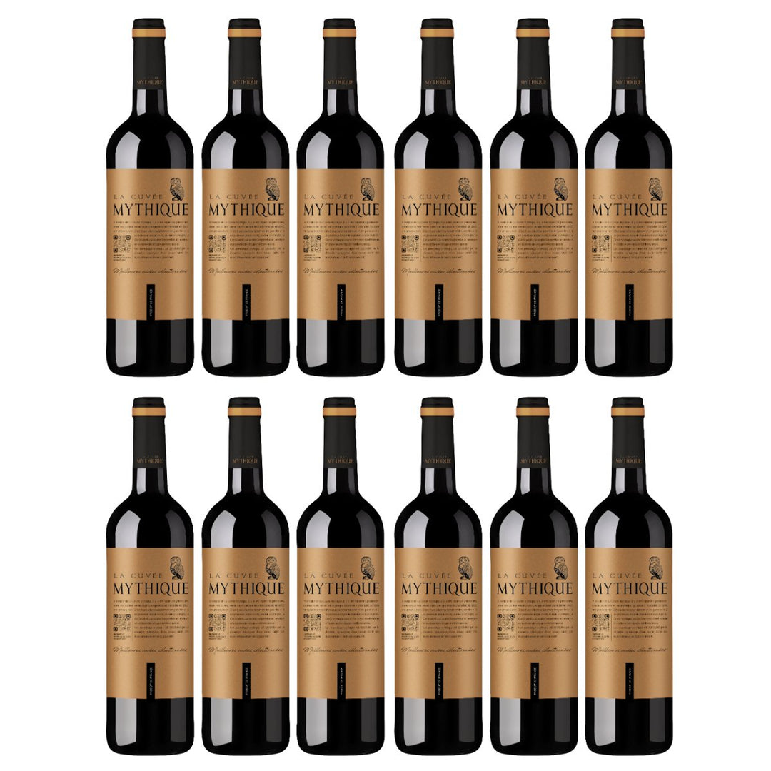 La Cuvée Mythique Rouge Rotwein Wein Trocken Pays d'Oc Frankreich (12 x 0,75l) - Versanel - Wein