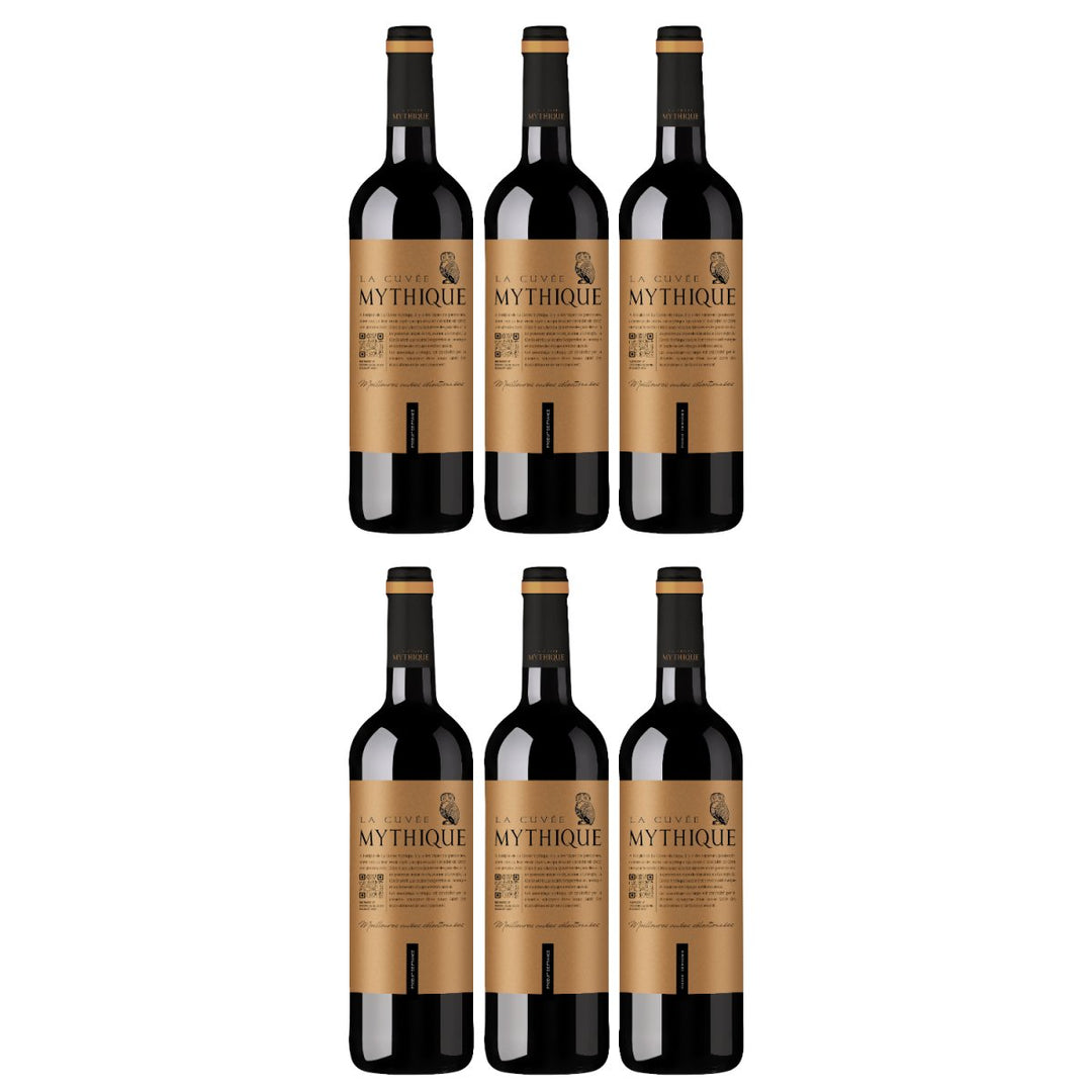 La Cuvée Mythique Rouge Rotwein Wein Trocken Pays d'Oc Frankreich (6 x 0,75l) - Versanel - Wein