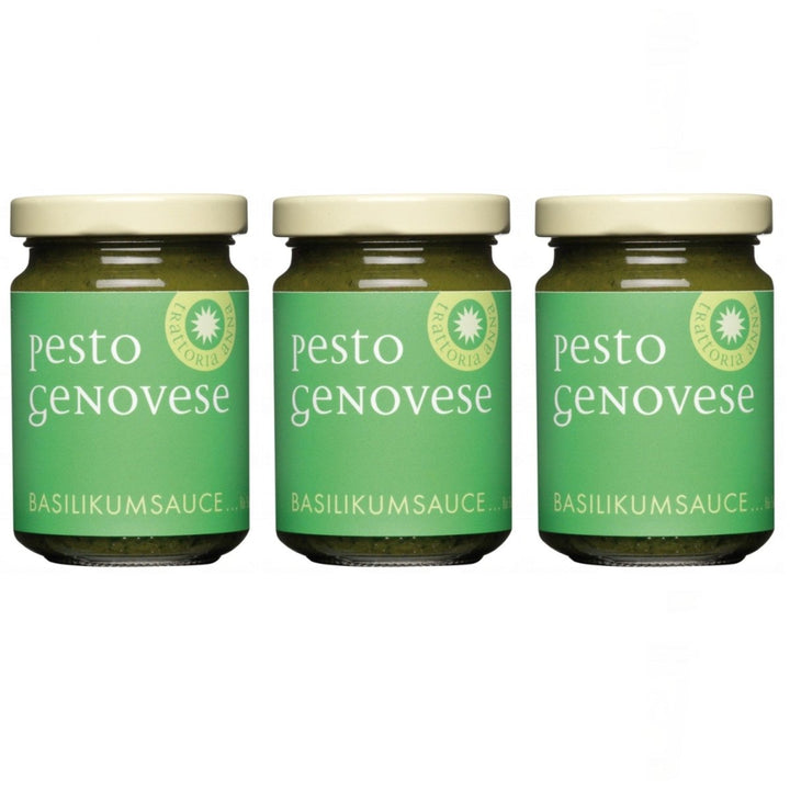 La Gallinara Trattoria Anna Pesto Genovese Pesto nach genueser Art Italien (3 x 130g) - Versanel - 