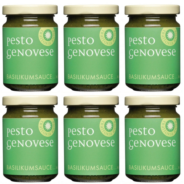 La Gallinara Trattoria Anna Pesto Genovese Pesto nach genueser Art Italien (6 x 130g) - Versanel - 