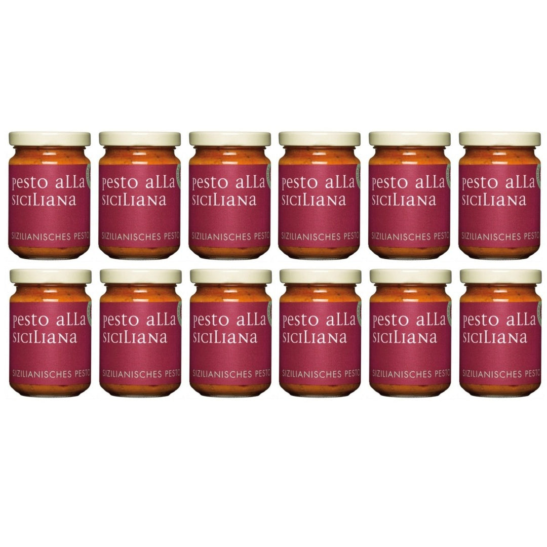 La Gallinara Trattoria Anna Pesto Siciliano Sizilianisches Pesto Italien (12 x 130g) - Versanel - 