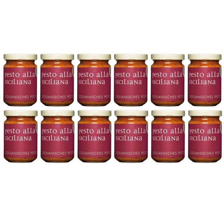 La Gallinara Trattoria Anna Pesto Siciliano Sizilianisches Pesto Italien (12 x 130g) - Versanel - 