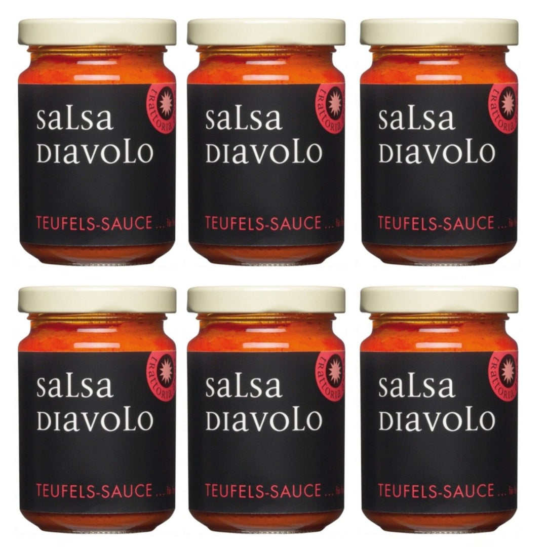 La Gallinara Trattoria Anna Salsa Diavolo Teufels - Sauce Italien (6 x 130g) - Versanel - 