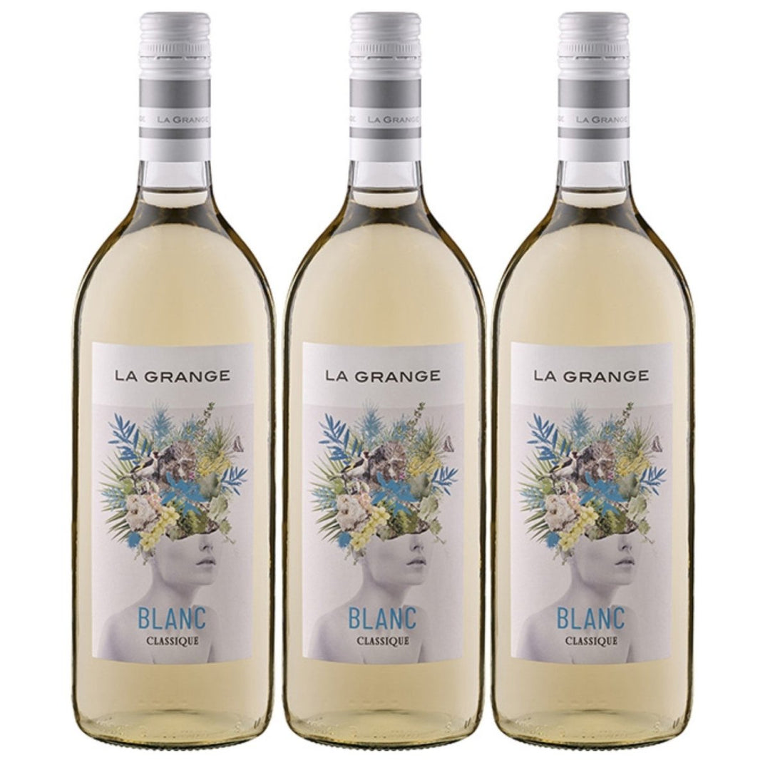La Grange Classique Blanc IGP Pays d'Oc 1,0 Ltr Weißwein Wein Trocken Languedoc Frankreich (3 x 1l) - Versanel - Wein