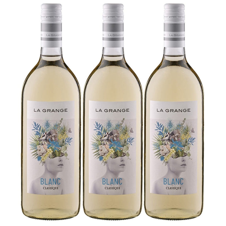 La Grange Classique Blanc IGP Pays d'Oc 1,0 Ltr Weißwein Wein Trocken Languedoc Frankreich (3 x 1l) - Versanel - Wein