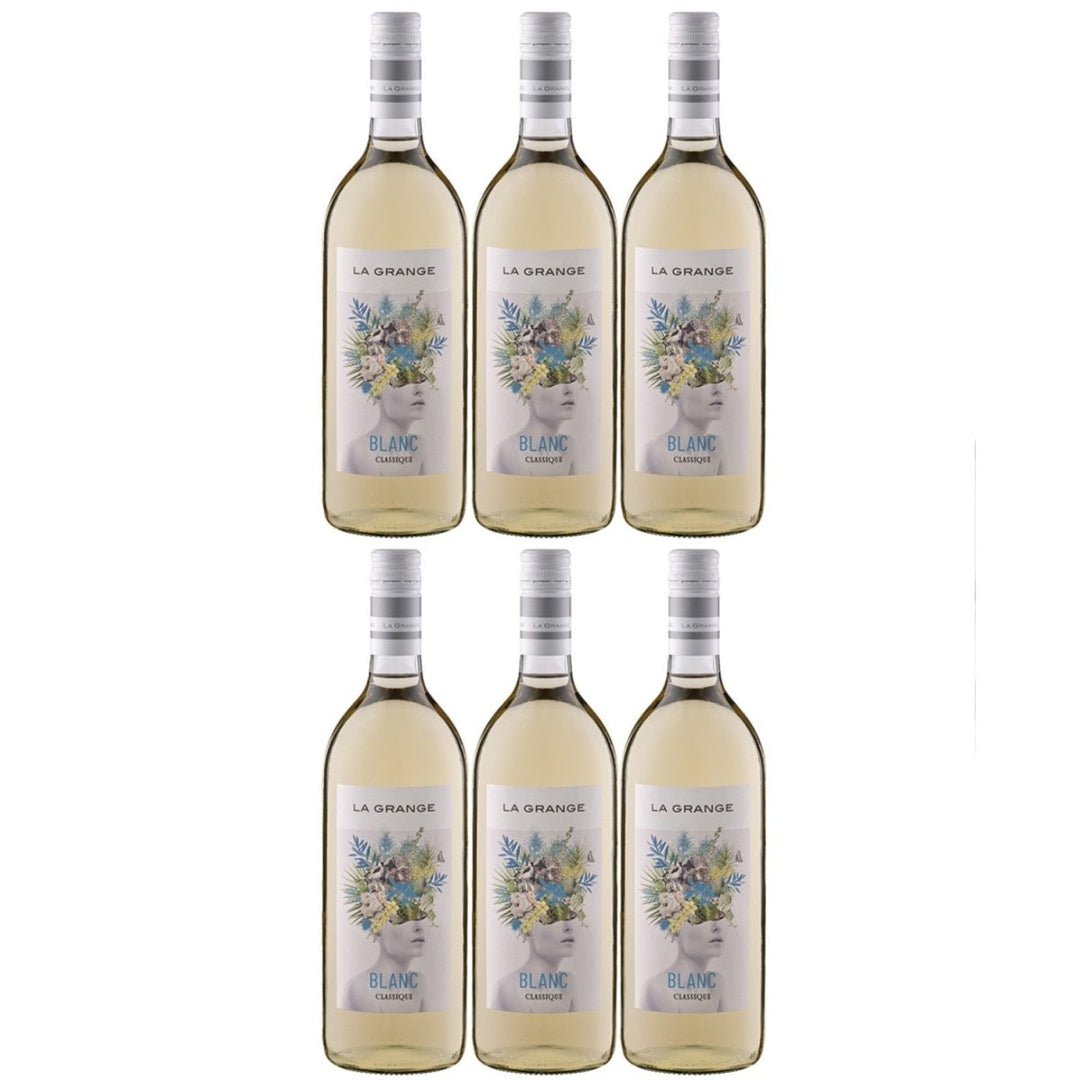 La Grange Classique Blanc IGP Pays d'Oc 1,0 Ltr Weißwein Wein Trocken Languedoc Frankreich (6 x 1l) - Versanel - Wein