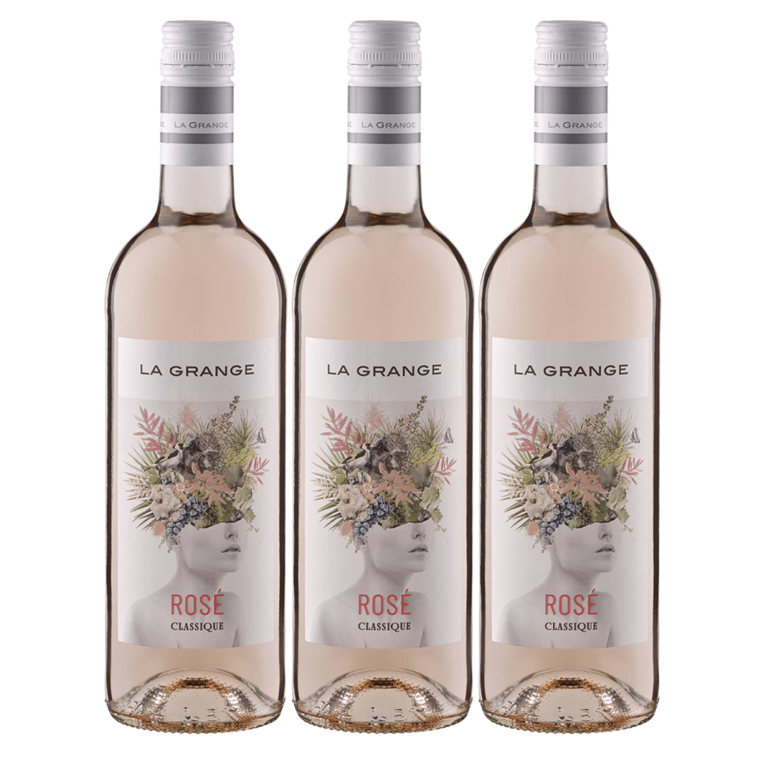 La Grange Classique Rosé IGP Pays d'Oc Roséwein Wein Trocken Languedoc Frankreich (3 x 0,75l) - Versanel - Wein
