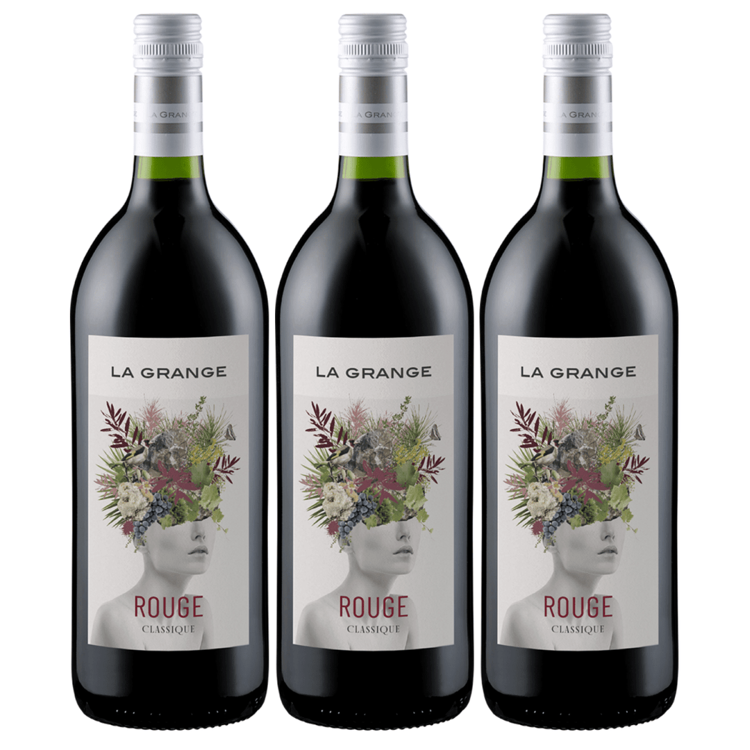 La Grange Classique Rouge IGP Pays d'Oc 1,0 Ltr. Rotwein Wein Trocken Languedoc Frankreich (3 x 1l) - Versanel - Wein