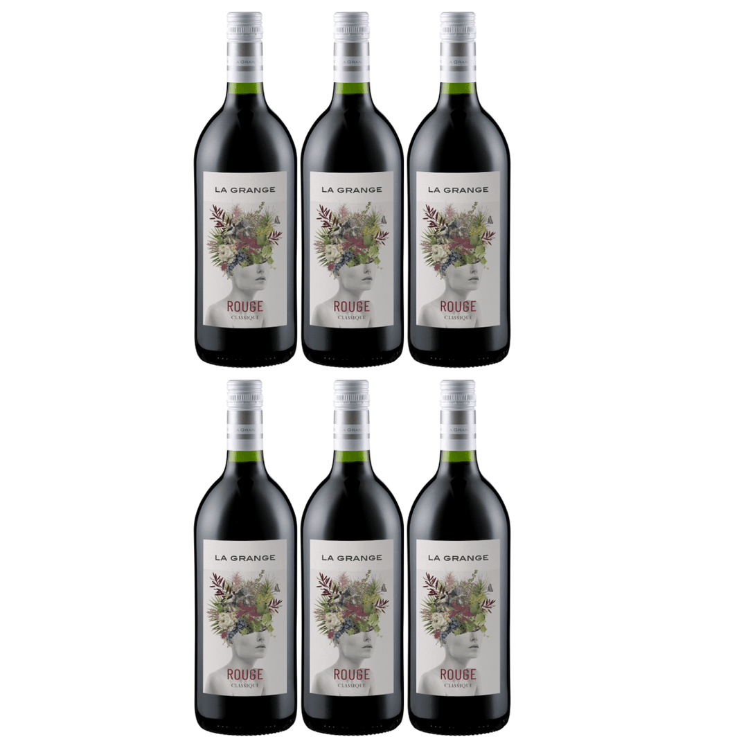 La Grange Classique Rouge IGP Pays d'Oc 1,0 Ltr. Rotwein Wein Trocken Languedoc Frankreich (6 x 1l) - Versanel - Wein
