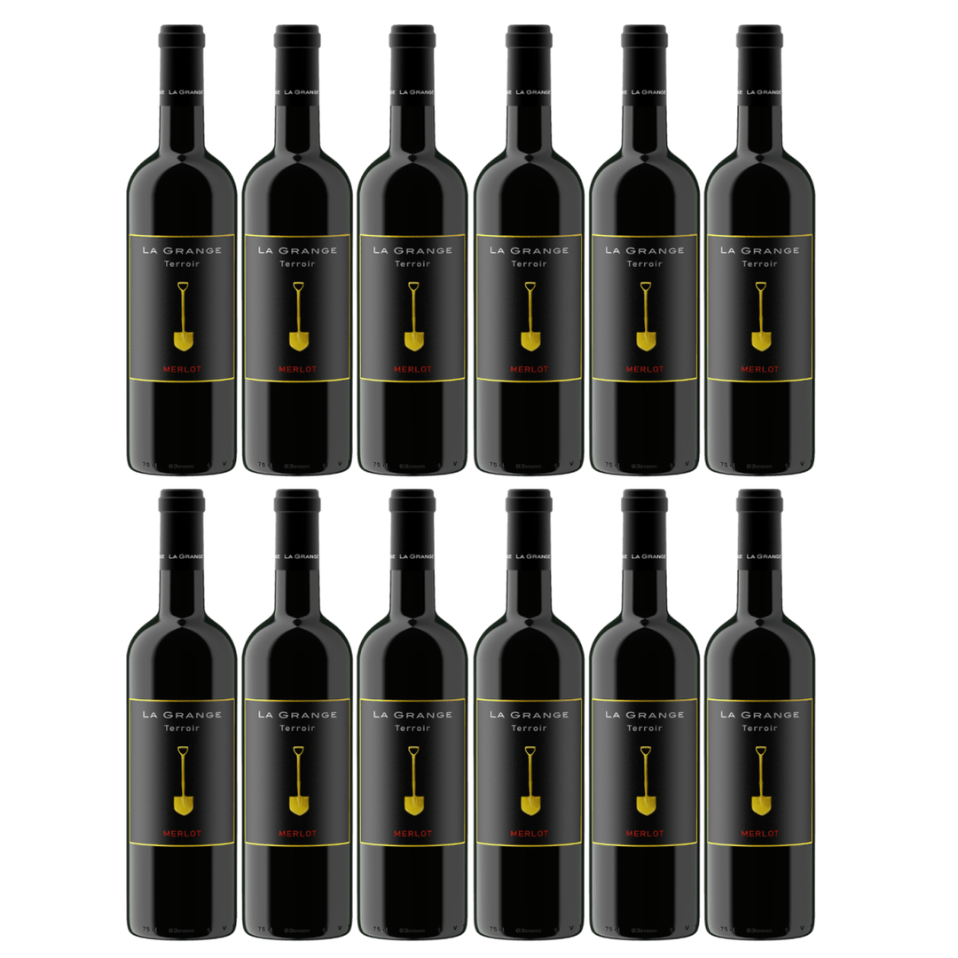 La Grange Terroir Merlot IGP Pays d'Oc Rotwein Wein Trocken Languedoc Frankreich (12 x 0,75l) - Versanel - Wein