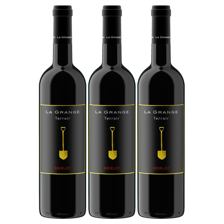 La Grange Terroir Merlot IGP Pays d'Oc Rotwein Wein Trocken Languedoc Frankreich (3 x 0,75l) - Versanel - Wein