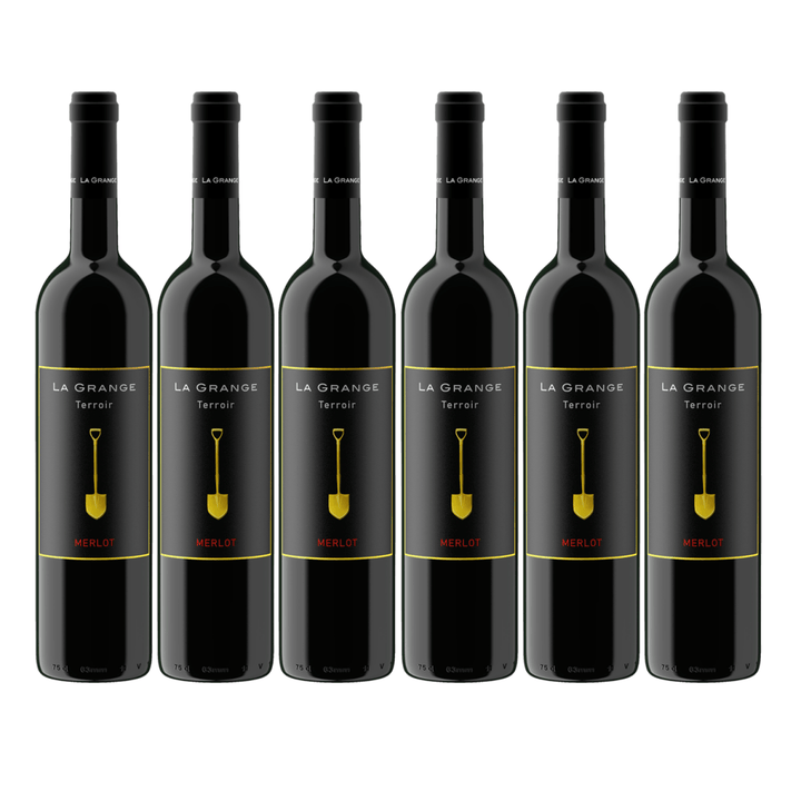 La Grange Terroir Merlot IGP Pays d'Oc Rotwein Wein Trocken Languedoc Frankreich (6 x 0,75l) - Versanel - Wein