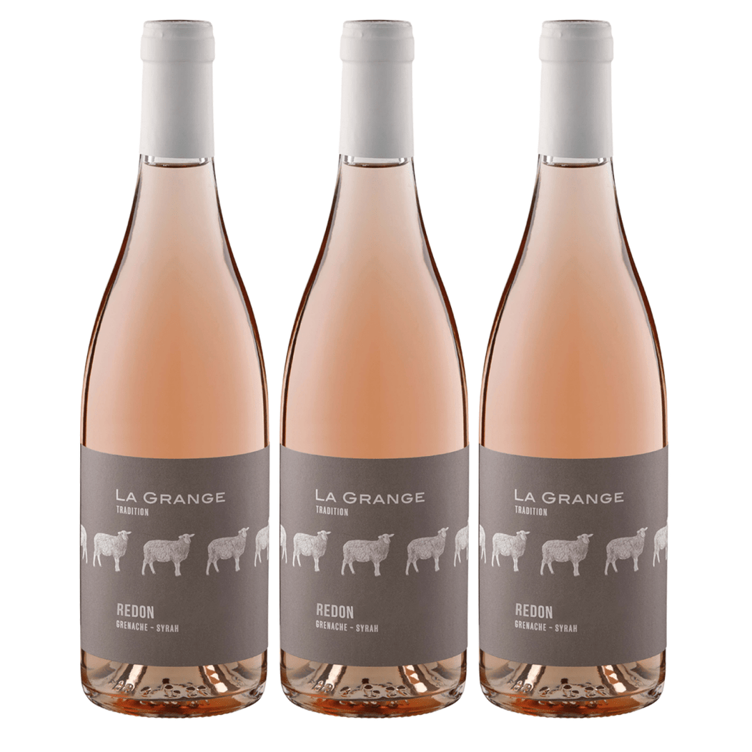 La Grange Tradition Redon Rosé AOP Languedoc Roséwein Wein Trocken Languedoc Frankreich (3 x 0,75l) - Versanel - Wein