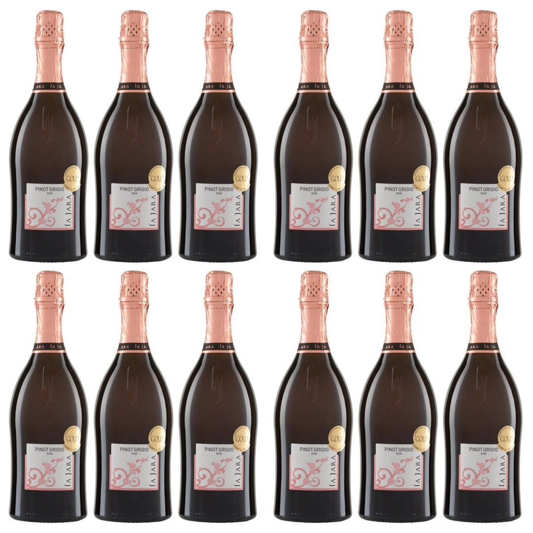 La Jara Spumante Pinot Grigio Rosé Brut Sekt Brut Italien (12 x 0.75l) - Versanel - 