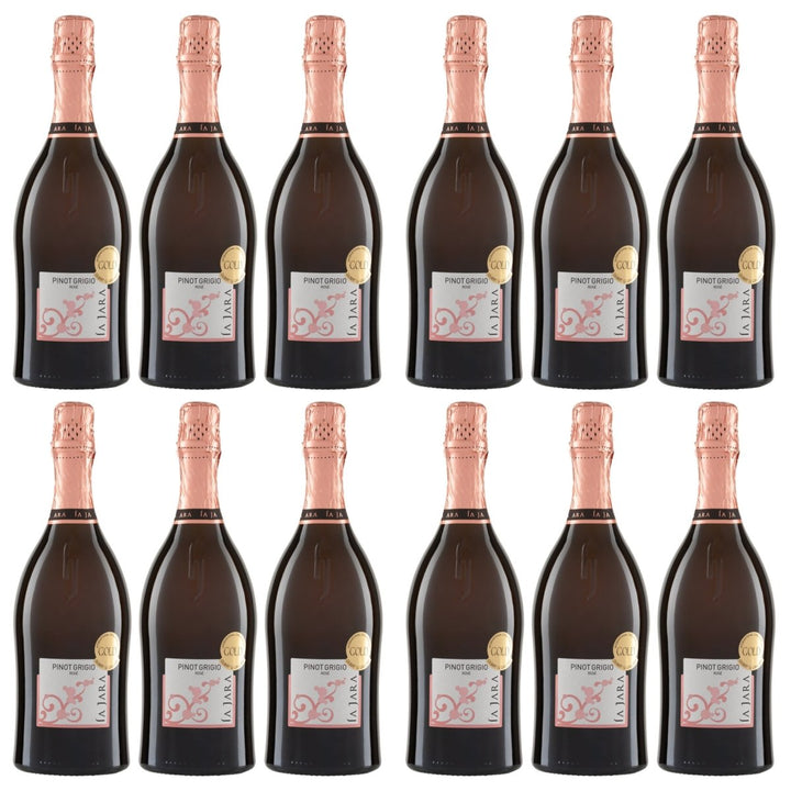 La Jara Spumante Pinot Grigio Rosé Brut Sekt Brut Italien (12 x 0.75l) - Versanel - 