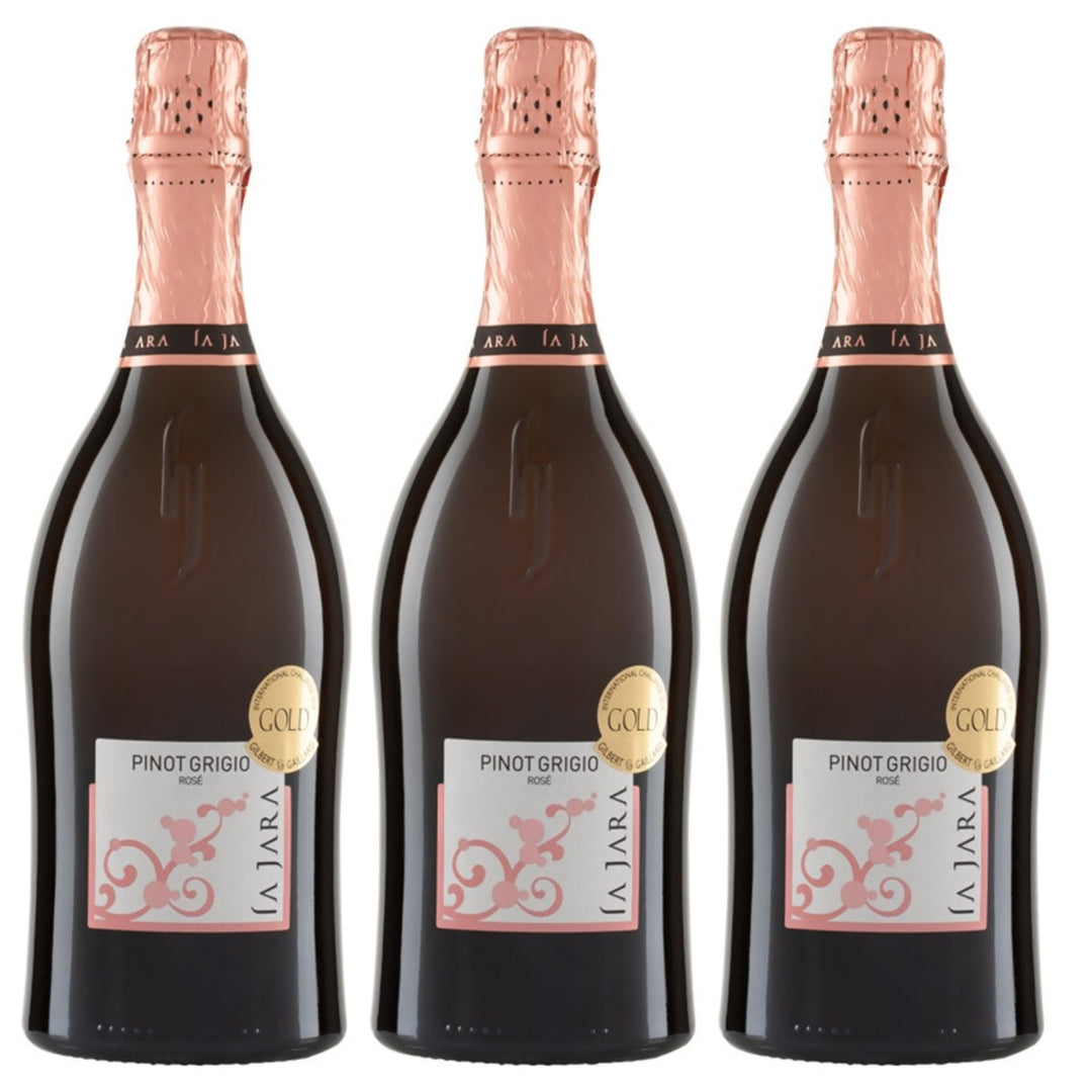 La Jara Spumante Pinot Grigio Rosé Brut Sekt Brut Italien (3 x 0.75l) - Versanel - 