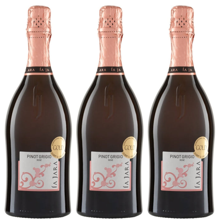 La Jara Spumante Pinot Grigio Rosé Brut Sekt Brut Italien (3 x 0.75l) - Versanel - 