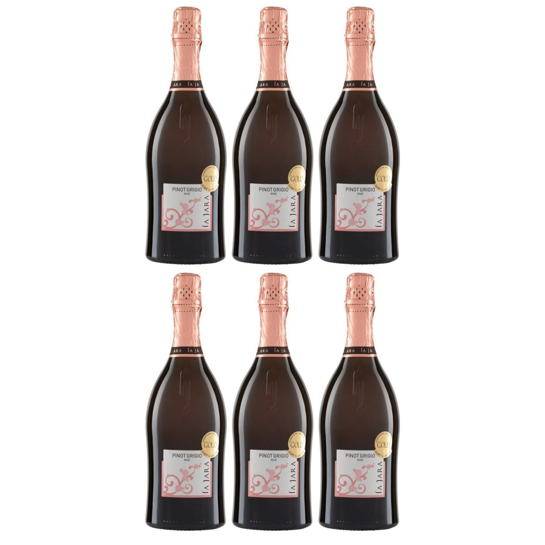 La Jara Spumante Pinot Grigio Rosé Brut Sekt Brut Italien (6 x 0.75l) - Versanel - 